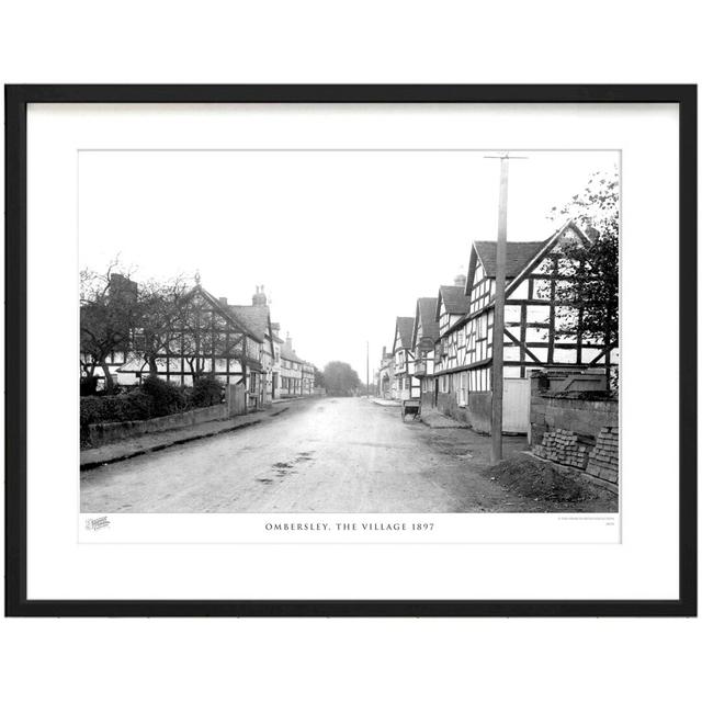 'Ombersley, the Village 1897' by Francis Frith - Picture Frame Photograph Print on Paper The Francis Frith Collection Size: 28cm H x 36cm W x 2.3cm D on Productcaster.