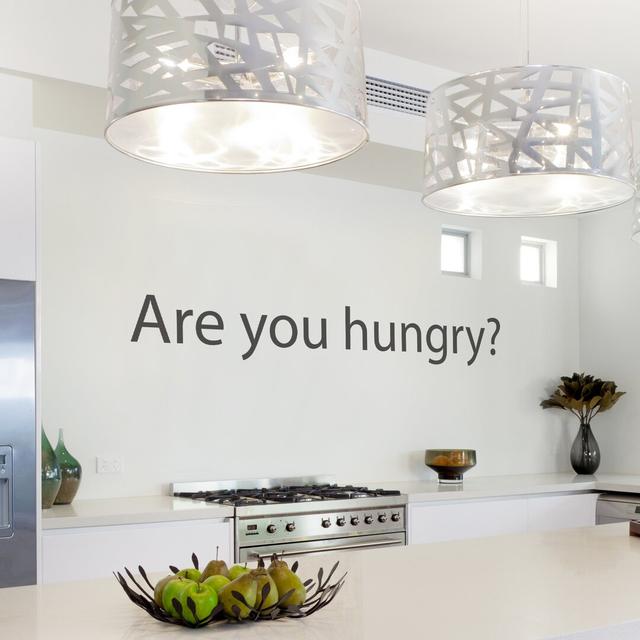 Are You Hungry? Wall Sticker East Urban Home Size: Small, Colour: Lilac on Productcaster.