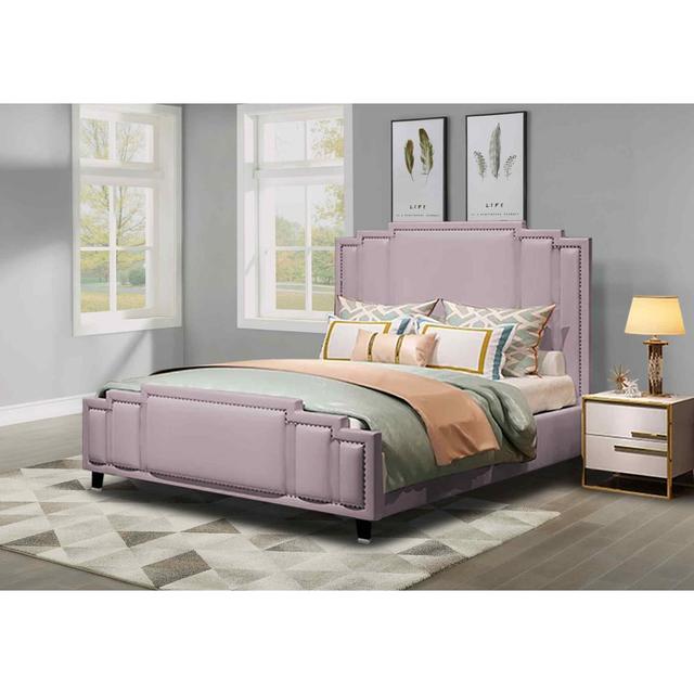 Elixa Bed Single Plush Velvet Mustard Envisage Trade Size: Single (3'), Colour: Pink on Productcaster.