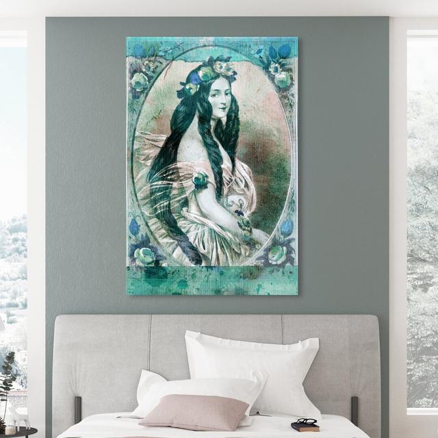 Lady Flora by Oliver Gal - Wrapped Canvas Print East Urban Home Size: 61 cm H x 40.6 cm W on Productcaster.