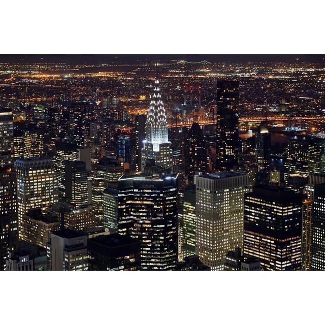 New York At Night III by James McLoughlin - Wrapped Canvas Print Ebern Designs Size: 30cm H x 46cm W on Productcaster.