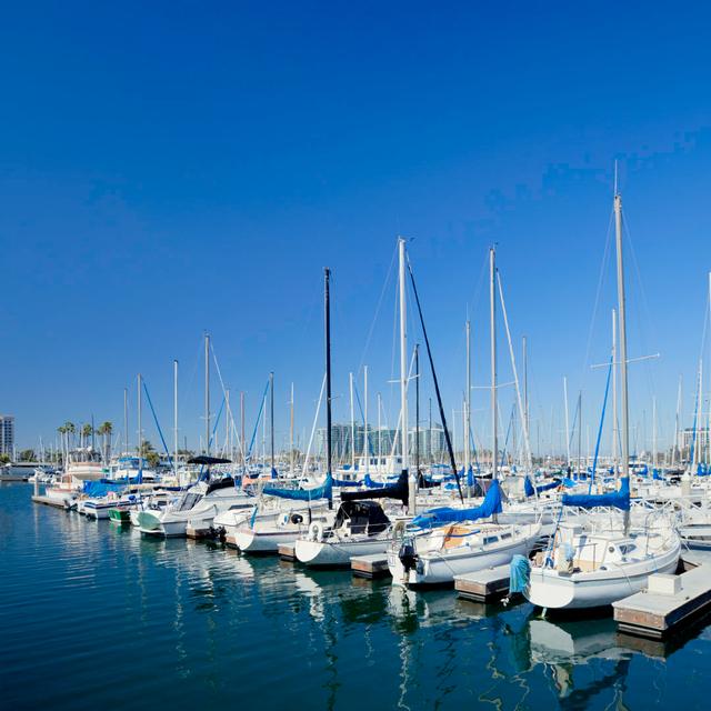 Large Marina by LordRunar - Print Breakwater Bay Size: 80cm H x 80cm W on Productcaster.