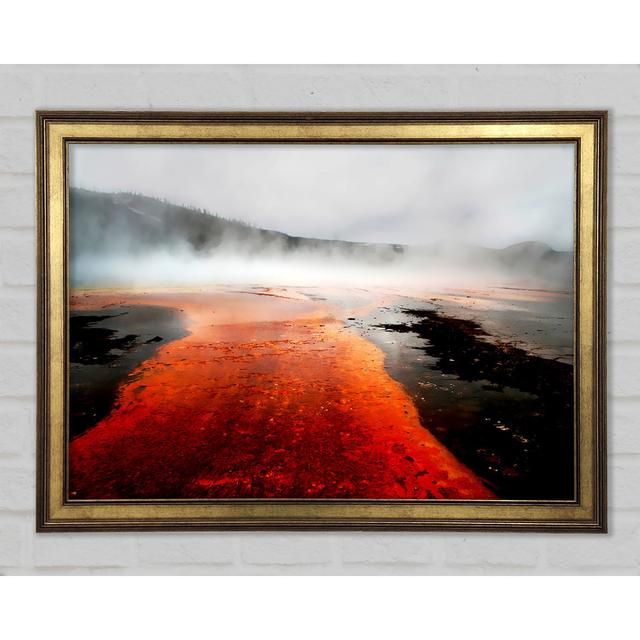 Red Lava Mist - Single Picture Frame Art Prints Ebern Designs Size: 21cm H x 29.7cm W x 1.5cm D on Productcaster.