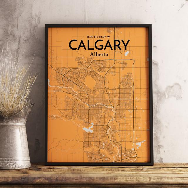 Calgary - Unframed Graphic Art Print on Paper East Urban Home Size: 43.2 cm H x 27.9 cm W x 0.1 cm D on Productcaster.