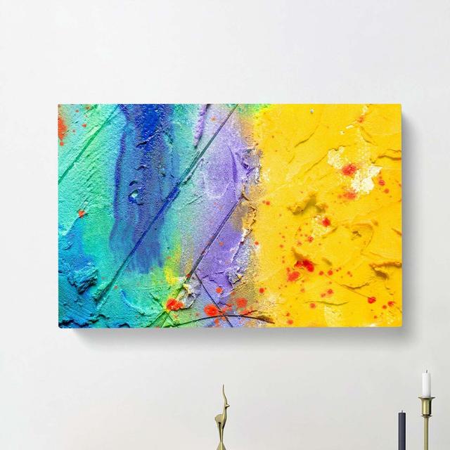 Abstract Art Painting Vol.14 by S.Johnson - Wrapped Canvas Painting East Urban Home Size: 35cm H x 50cm W x 3cm D on Productcaster.