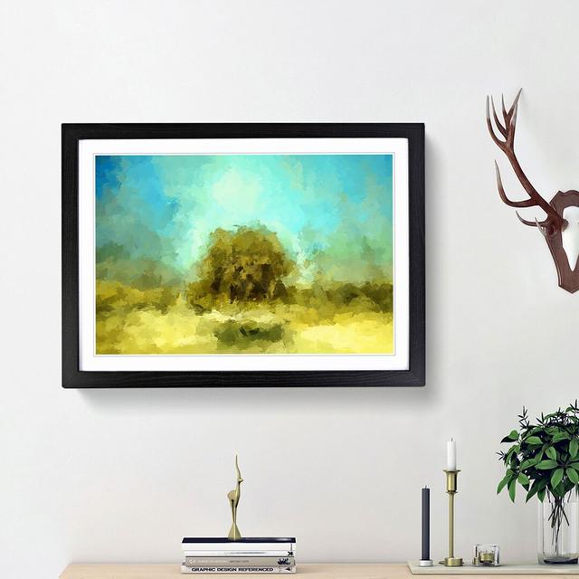 Abstract Tree in Abstract - Picture Frame Graphic Art Print East Urban Home Frame Option: Black Framed, Size: 27cm H x 36cm W x 2cm D on Productcaster.