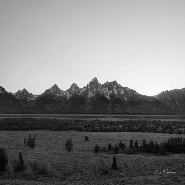 Grand Tetons III by Andre Eichman - No Frame Print on Canvas Blue Elephant Size: 76cm H x 51cm W x 3.8cm D on Productcaster.