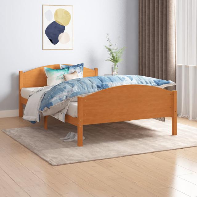 Hephaestus Bed Rosalind Wheeler Colour: Honey Brown, Size: 120 x 200cm on Productcaster.