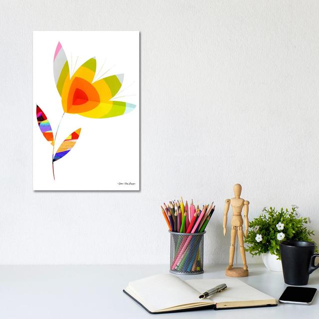 Street Art Flower I by Seven Trees Design - Gallery-Wrapped Canvas Giclée on Canvas Lark Manor Size: 30.48cm H x 20.32cm W x 1.905cm D, Format: Canvas on Productcaster.