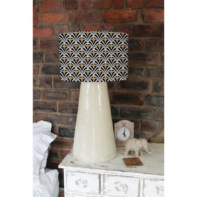 Shells Geometric Cotton Drum Lamp Shade Canora Grey Size: 25cm H x 40cm W x 40cm D on Productcaster.