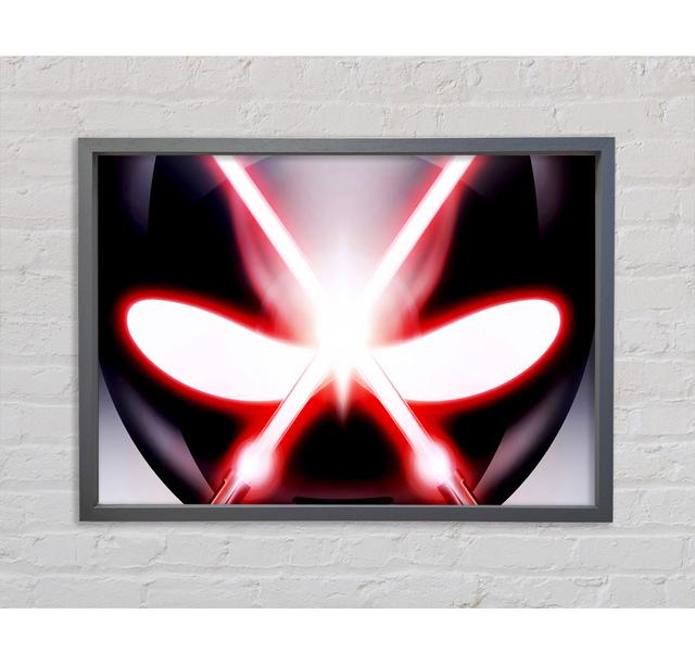 Alien Eyes - Single Picture Frame Art Prints on Canvas Bright Star Size: 100cm H x 141.4cm W x 3.3cm D on Productcaster.