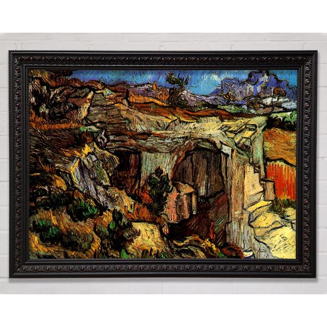 Entrance To A Quarry Near Saint-Remy - Single Picture Frame Print Rosalind Wheeler Size: 84.1cm H x 118.9cm W x 3cm D, Format: Black/Walnut Framed Pap on Productcaster.