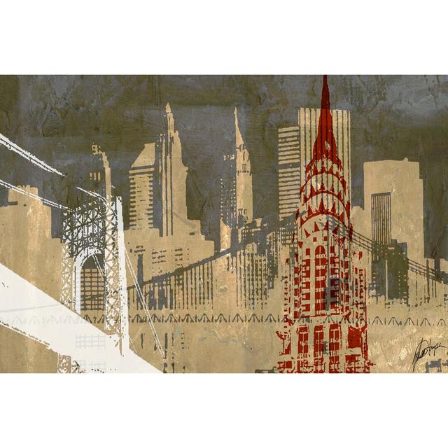 Modern Metropolis I by Ethan Harper - Wrapped Canvas Print Blue Elephant Size: 81cm H x 122cm W on Productcaster.