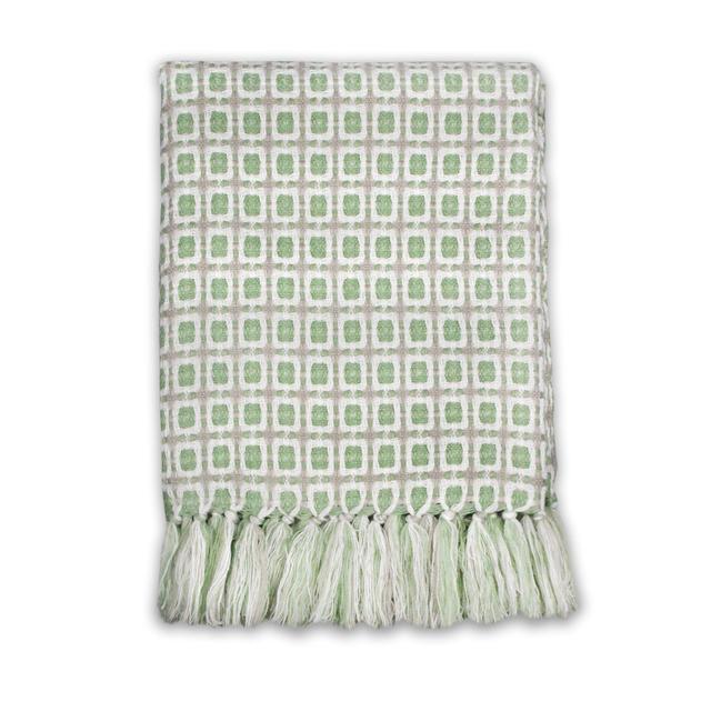 Antares Throw Bloomsbury Market Colour: Sage Green on Productcaster.