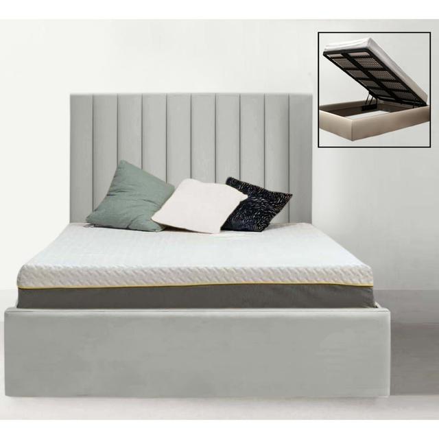 Lydianna Upholstered Storage Bed Ebern Designs Colour: Silver, Size: Single (3') on Productcaster.