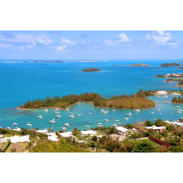 Bermuda Tropical Landscape_619728126 House of Hampton Size: 81cm H x 122cm W x 3.8cm D on Productcaster.