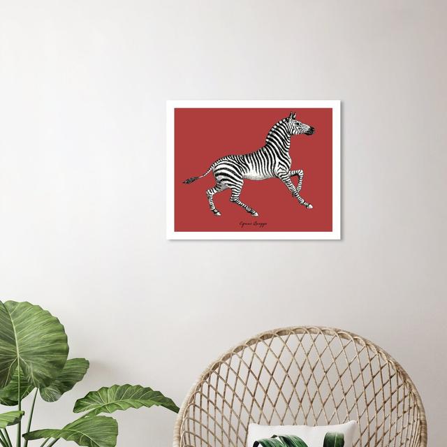 'Equus Quagga' Graphic Art on Wrapped Canvas East Urban Home Size: 40.6 cm H x 33 cm W on Productcaster.