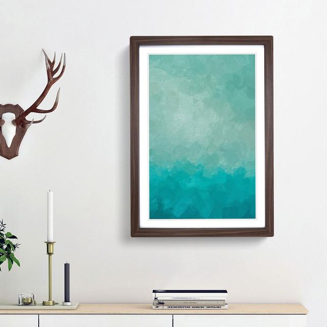 Beauty of the Sea in Abstract - Picture Frame Graphic Art Print East Urban Home Frame Option: Walnut Framed, Size: 36cm H x 27cm W x 2cm D on Productcaster.