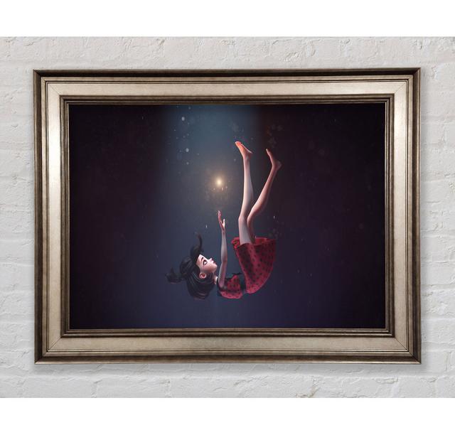 Falling In The Ocean - Print Bright Star Size: 100cm H x 141.4cm W x 8cm D on Productcaster.