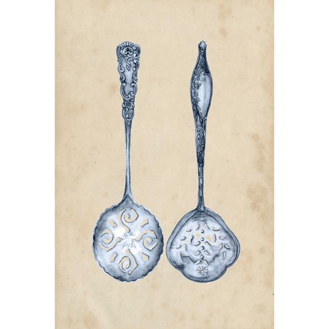 Antique Utensils IV by Melissa Wang - Wrapped Canvas Painting Astoria Grand Size: 30cm H x 20cm W x 3.8cm D on Productcaster.