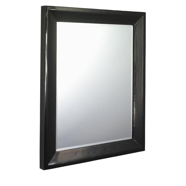 Wall Mirror Bloomsbury Market Finish: Black Lacquer on Productcaster.