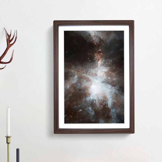 Universe in Abstract Vol.1 - Picture Frame Graphic Art Print East Urban Home Frame Option: Walnut Framed, Size: 65cm H x 48cm W x 2cm D on Productcaster.