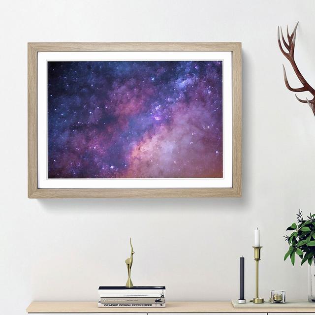 Universe in Abstract Vol.51 in Abstract - Picture Frame Graphic Art Print East Urban Home Frame Option: Oak Framed, Size: 36cm H x 48cm W x 2cm D on Productcaster.