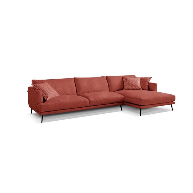 Ecksofa Bond mit Relaxfunktion ScanMod Design Polsterfarbe: Marsala, Ausrichtung: Rechts ausgerichtet on Productcaster.