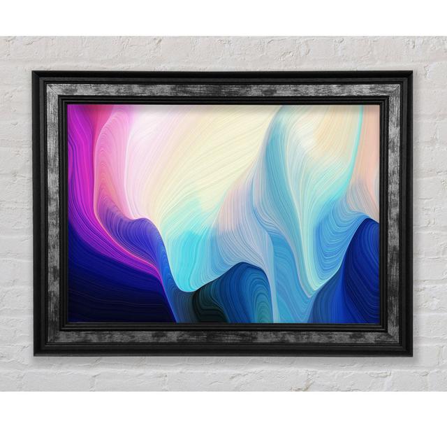 Dropping Colour And Waves - Single Picture Frame Art Prints Bright Star Size: 100cm H x 141.4cm W x 8cm D on Productcaster.