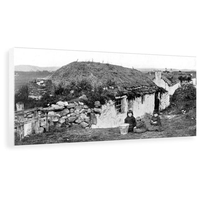 'Crofters' Houses, Stornoway, Lewis, Western Isles, Scotland' Photograph East Urban Home Size: 30.8 cm H x 60 cm W x 3.8 cm D, Format: Wrapped Canvas on Productcaster.