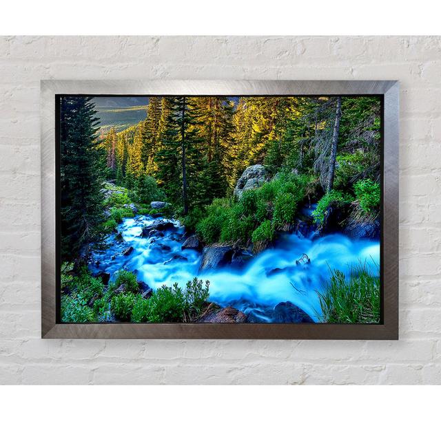 Closed Corner Frame Art Prints on Wood Alpen Home Format: Silver Framed Paper, Size: 59.7cm H x 84.1cm W x 3.4cm D on Productcaster.