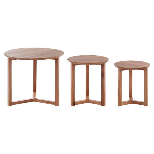 Beistelltisch Dupree (Set of 3) Gracie Oaks Farbe (Tischplatte): Braun on Productcaster.