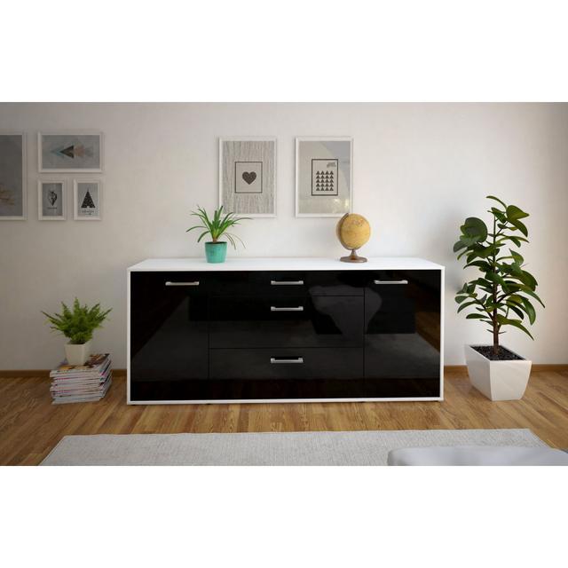 180cm Wide 1 Drawer Sideboard 17 Stories Colour: Black/White on Productcaster.