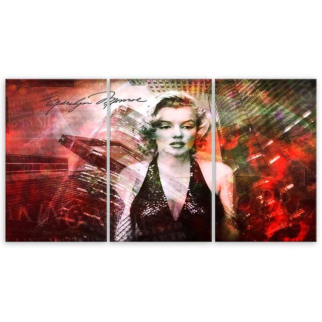 Canvas Print Marilyn Monroe Rosalind Wheeler Size: 60cm H x 120cm W on Productcaster.