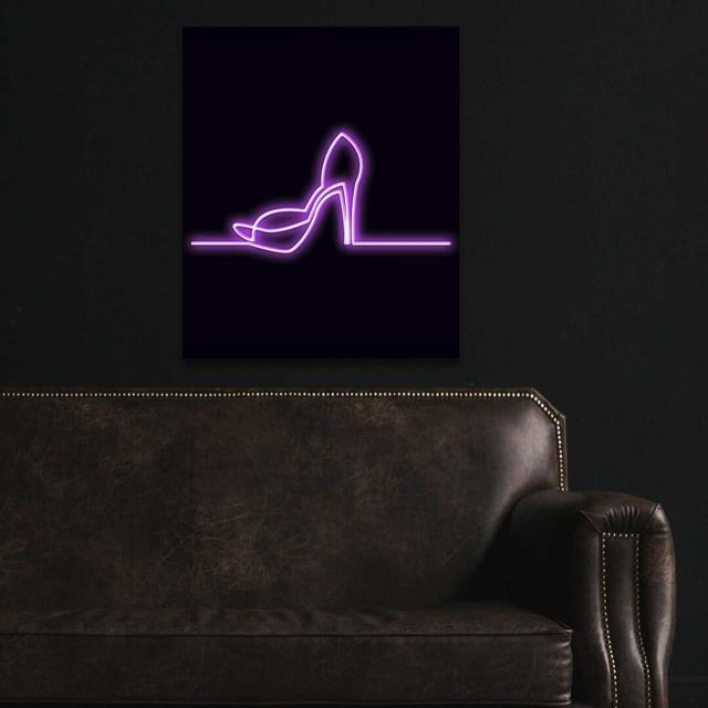 Neon Sign Elegant Shoe Wall Décor Corrigan Studio on Productcaster.