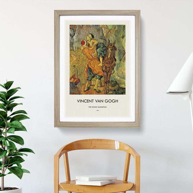 The Good Samaritan by Vincent Van Gogh - Picture Frame Painting East Urban Home Frame Option: Oak Framed, Size: 48cm H x 36cm W x 2cm D on Productcaster.