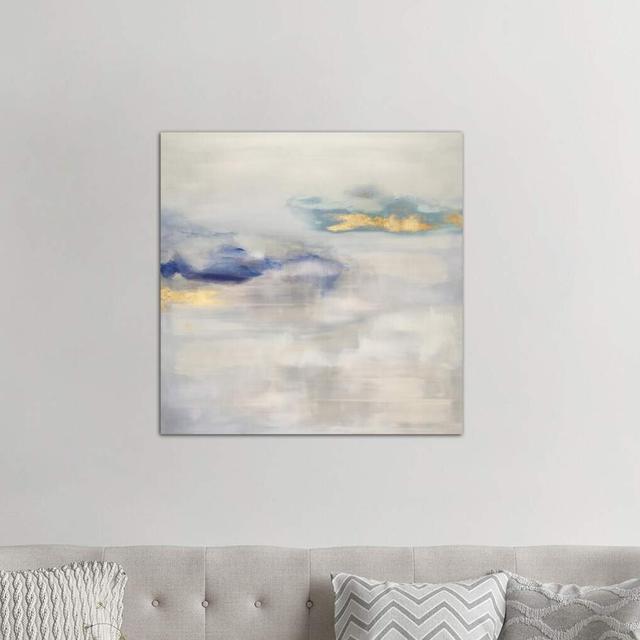 Ethereal with Blue II by Rachel Springer - Wrapped Canvas Graphic Art Print Latitude Run Size: 93.98cm H x 93.98cm W x 1.91cm D on Productcaster.