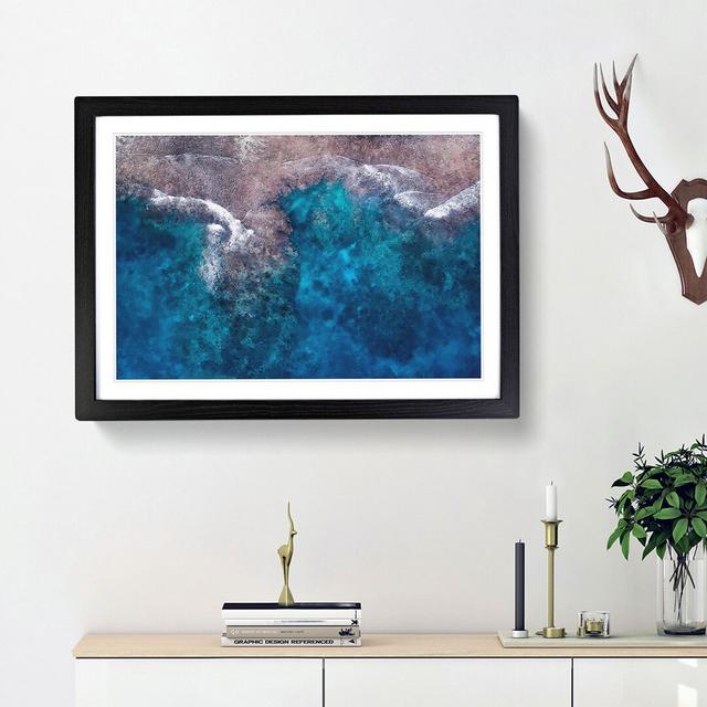 Shores in Lelepa Island in Vanuatu - Picture Frame Painting Print East Urban Home Size: 45cm H x 63cm W x 2cm D, Frame Option: Black Framed on Productcaster.