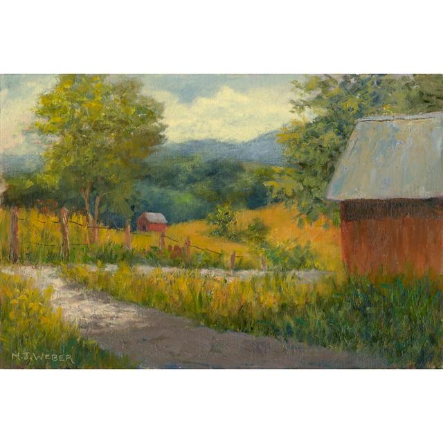 Kentucky Hill Farm by Mary Jean Weber - Wrapped Canvas Art Prints Brambly Cottage Size: 51cm H x 76cm W x 3.8cm D on Productcaster.