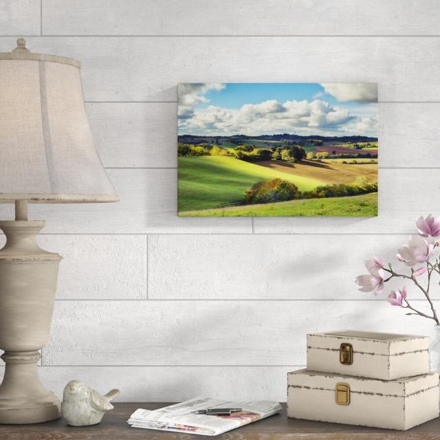 Pastoral Countryside III by Colby Chester - Wrapped Canvas Photograph Print Blue Elephant Size: 30cm H x 46cm W on Productcaster.