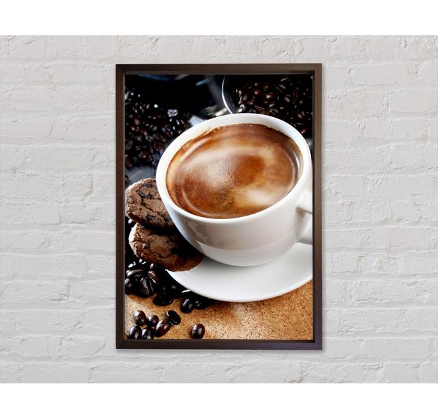 Cappuccino Treat - Single Picture Frame Art Prints on Canvas Ebern Designs Size: 118.9cm H x 84.1cm W x 3.3cm D on Productcaster.