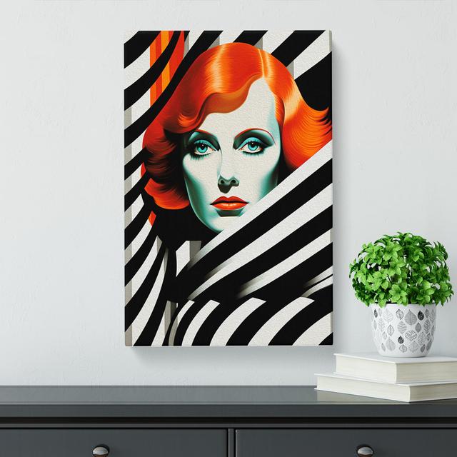 Woman With Red Hair Op - No Frame Art Prints Marlow Home Co. Size: 50cm H x 35cm W x 3cm D on Productcaster.