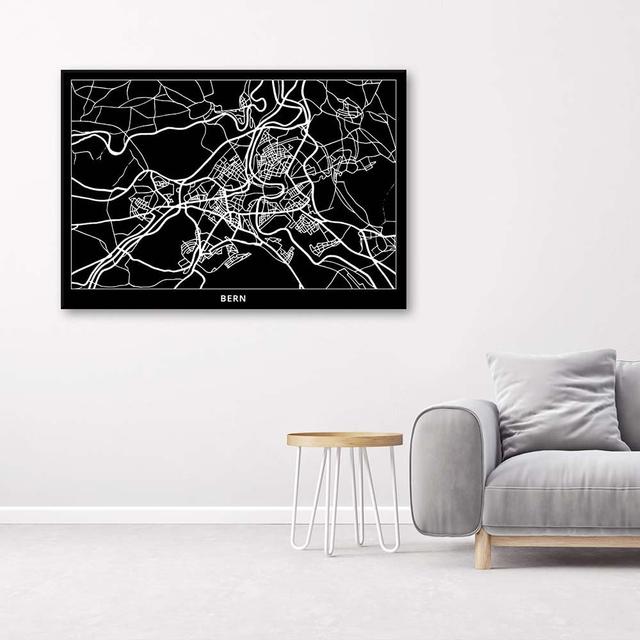 Leinwandbild City Map Brno Happy Larry Größe: 40 cm H x 60 cm B on Productcaster.