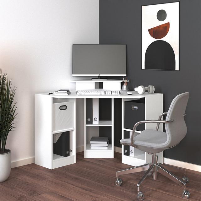 Kaniha 94 W Corner Writing Desk 17 Stories on Productcaster.