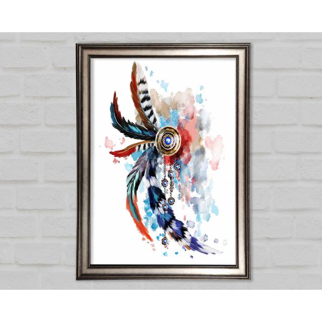 Indian Head Dress Framed Print Union Rustic Size: 59.7cm H x 84.1cm W on Productcaster.