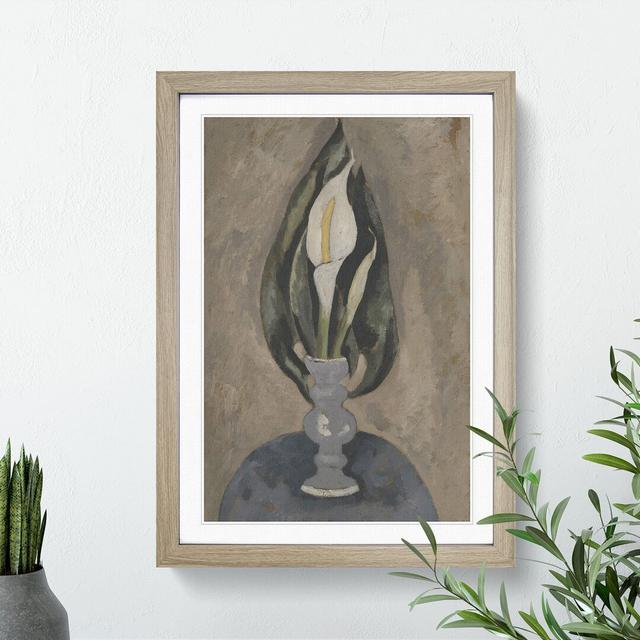 Still Life White Lily No.16 by Marsden Hartley - Picture Frame Painting East Urban Home Frame Option: Oak, Size: 36cm H x 27cm W x 2cm D on Productcaster.