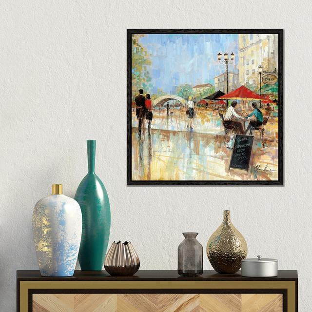 Riverwalk Charm III by Ruane Manning - Gallery-Wrapped Canvas Giclée on Canvas Lark Manor Format: Black Floater Framed, Size: 45.72cm H x 45.72cm W on Productcaster.