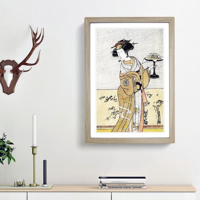 Nakamura Tomijuro by Katsukawa Shunsho - Picture Frame Painting Print East Urban Home Size: 48cm H x 36cm W x 2cm D, Frame Option: Oak Framed on Productcaster.