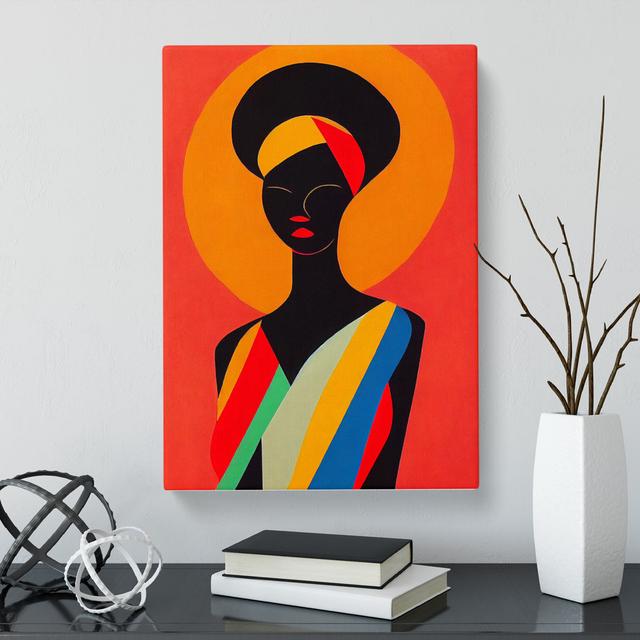 African Woman Cubism Vol.3 - Wrapped Canvas Print George Oliver Size: 76cm H x 50cm W x 3cm D on Productcaster.