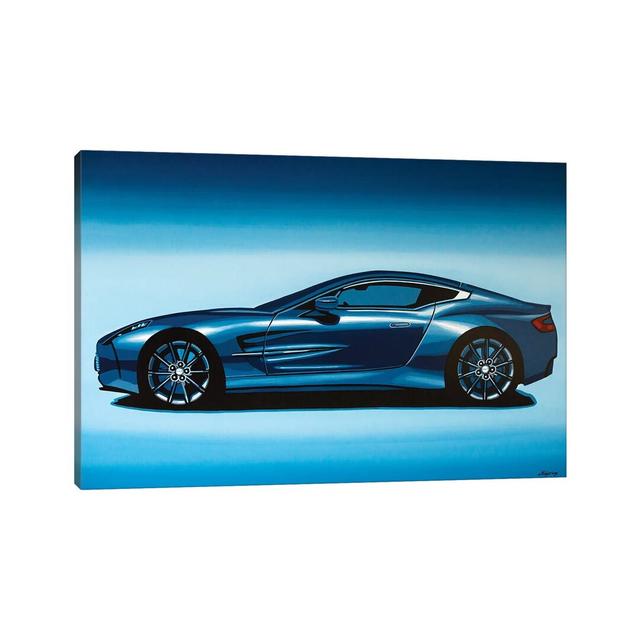 Aston Martin One 77 2009 by Paul Meijering - Painting Print on Canvas Williston Forge Size: 45.72cm H x 66.04cm W x 3.81cm D, Format: Wrapped Canvas on Productcaster.